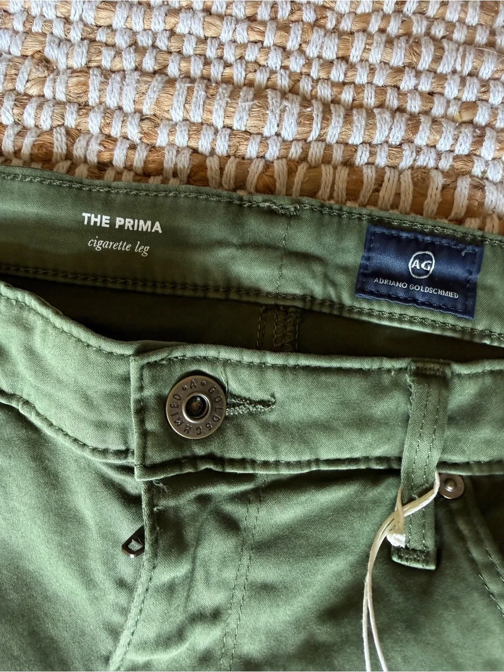 Ag Adriano Goldschmied Olive Skinny Jeans — Classic Women's Fit - Picture 2 of 7